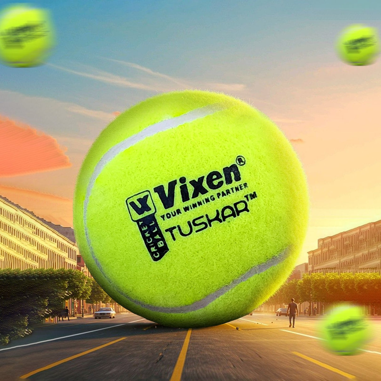 CRICKET TENNIS BALL TUSKAR