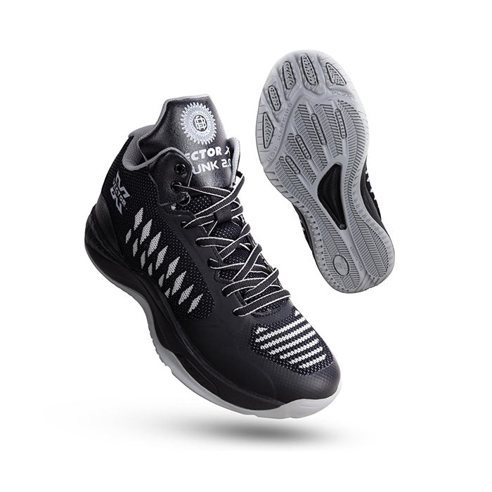 Vector X Dunk 2.0 Basketball Shoes for Mens | Rubber Out Sole with Knitted Upper | Light Weight | Nonmarking Rubber Outsole for Basketball Court Indoor and Outdoor