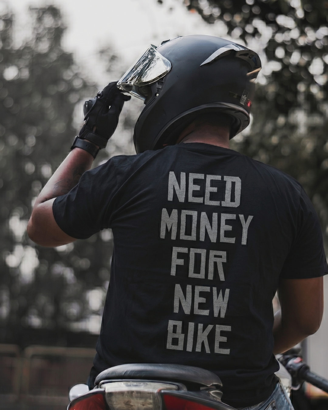 Need Money for New Bike T- Shirt - BLACK