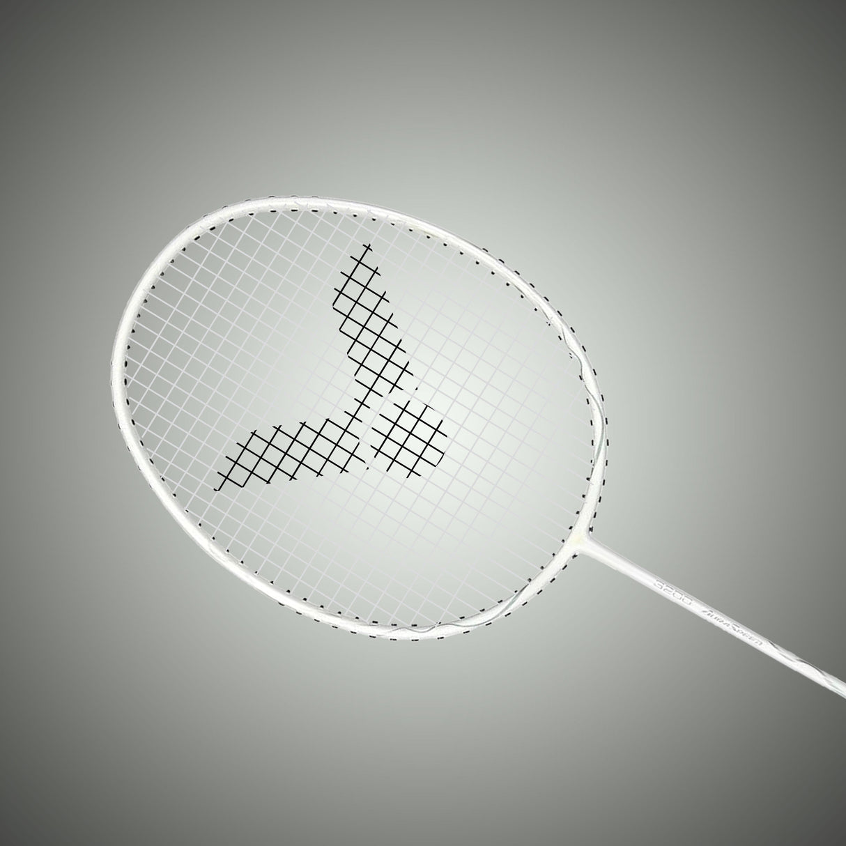 Auraspeed ARS-3200-4U G5 Strung Badminton Racket (White/Black)