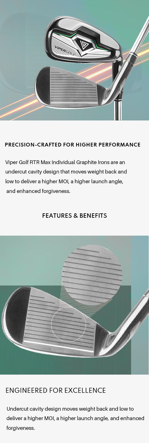 Viper Golf RTR Max #7 Individual Graphite Iron (With Offer)