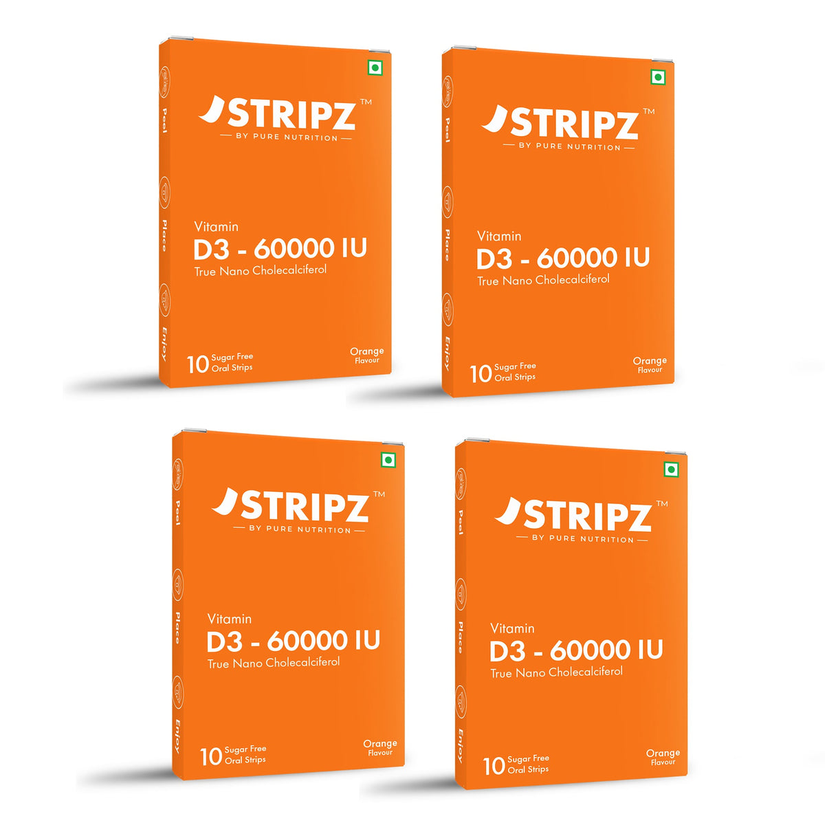 Vitamin D3 60000 IU Oral Strips 10 Sugar-Free Strips