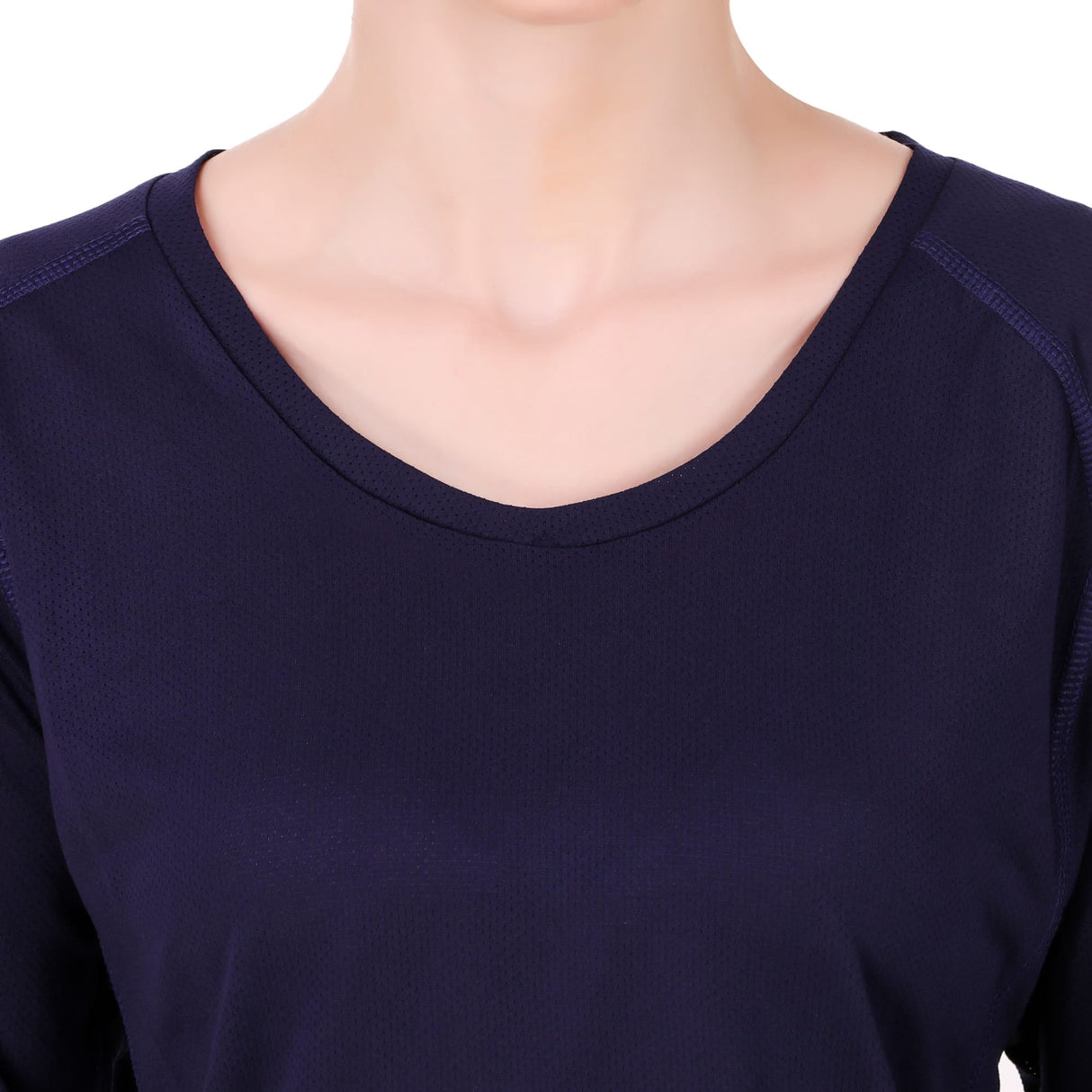 Alcis Women Printed Navy Blue Tshirts