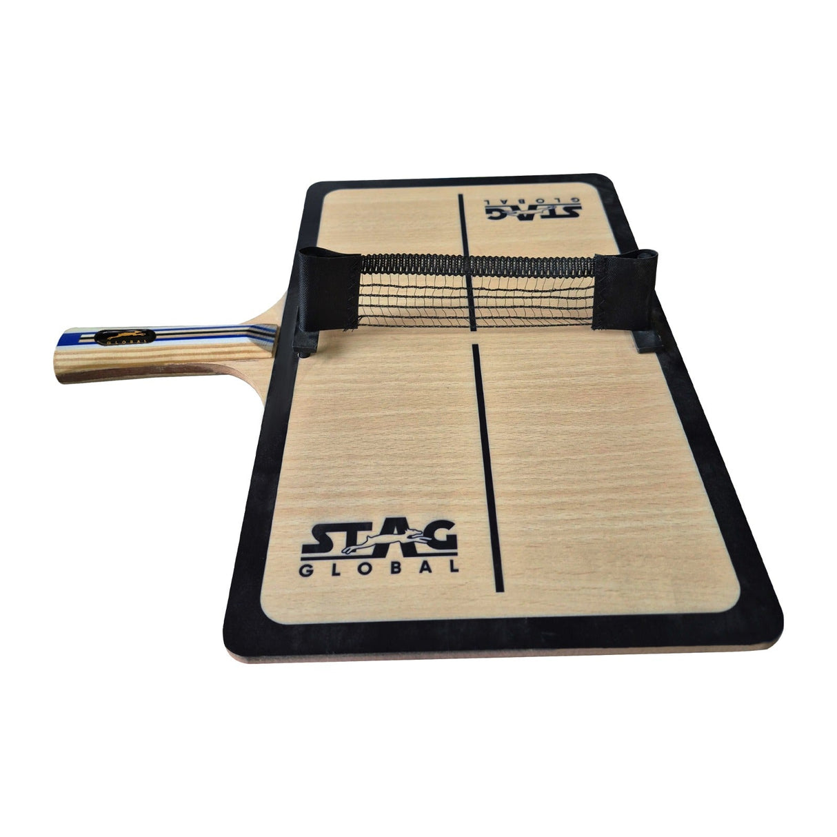 (NEW LAUNCH) STAG GLOBAL Single Table Racket | Unique Table Tennis Trainer for Solo Practice With Cover, 2 Balls and Net Post Free