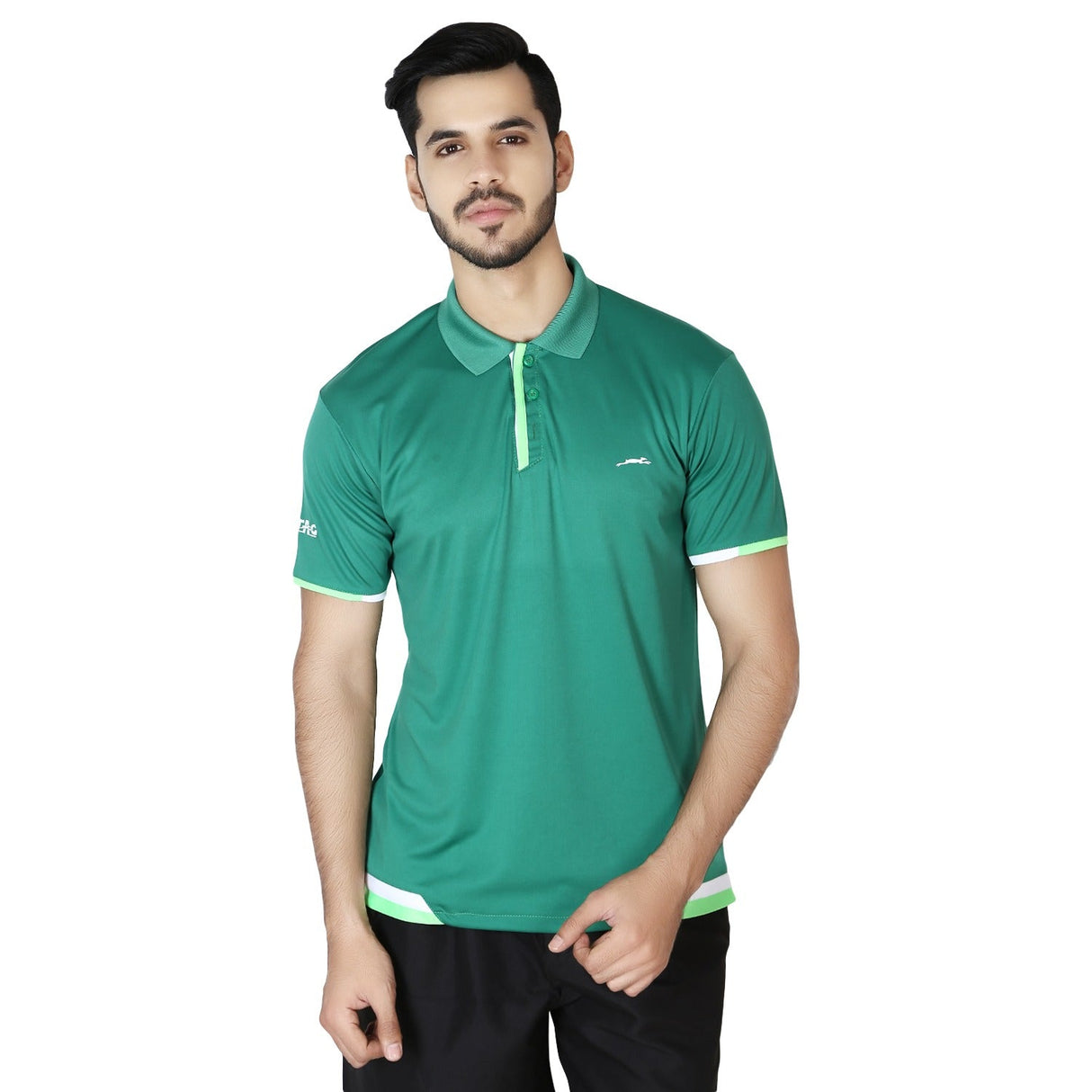 STAG GLOBAL Rapid Men's Solid Athletic fit Polo T-Shirt | Solid Sportswear for Active & Casual Use