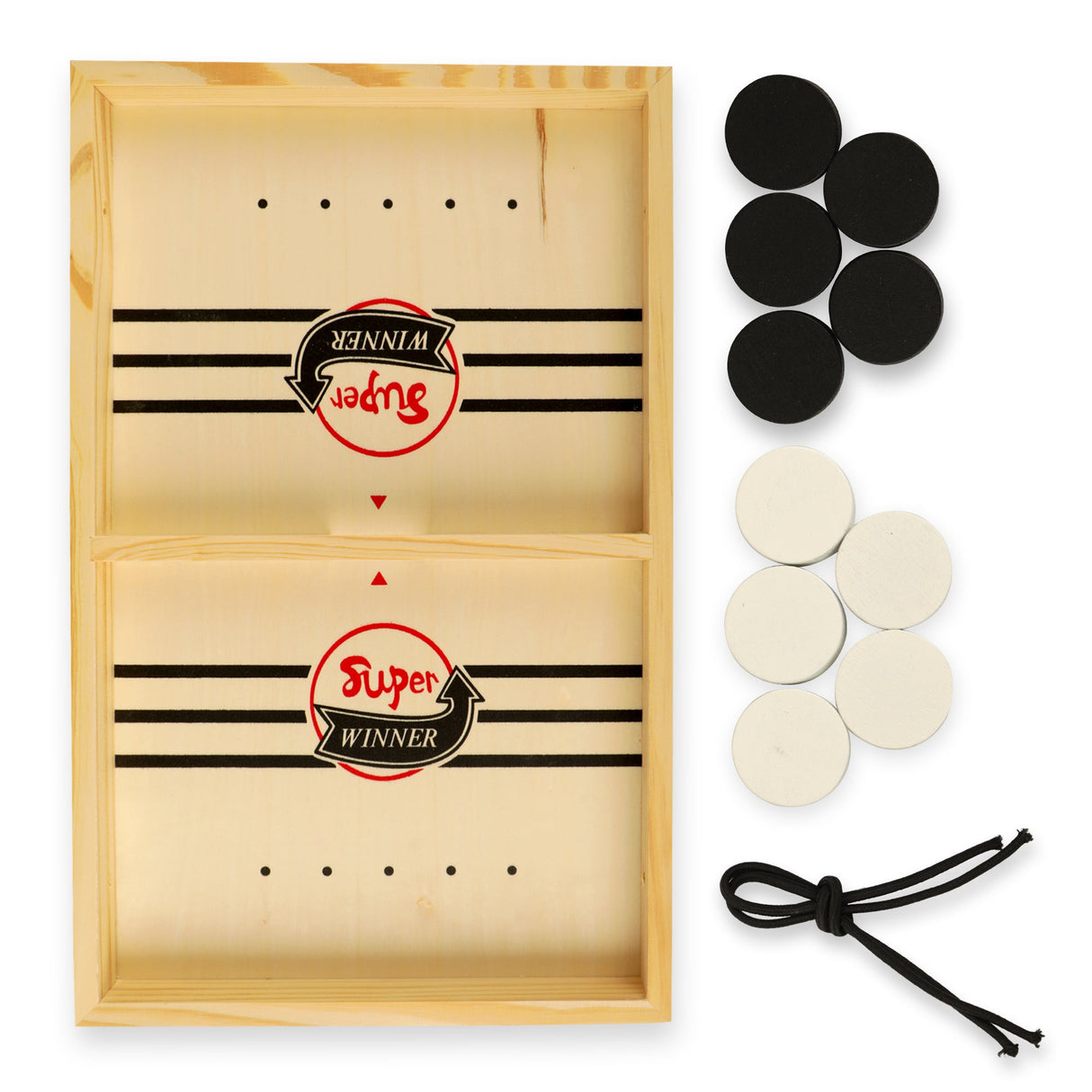 Bouncing Chess / Slingshot / Wooden Puck String Hockey