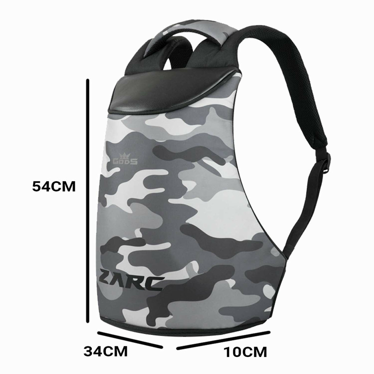 Zarc (Camouflage) - 22 litres, Anti Theft Laptop backpack (15.6 inch laptops)