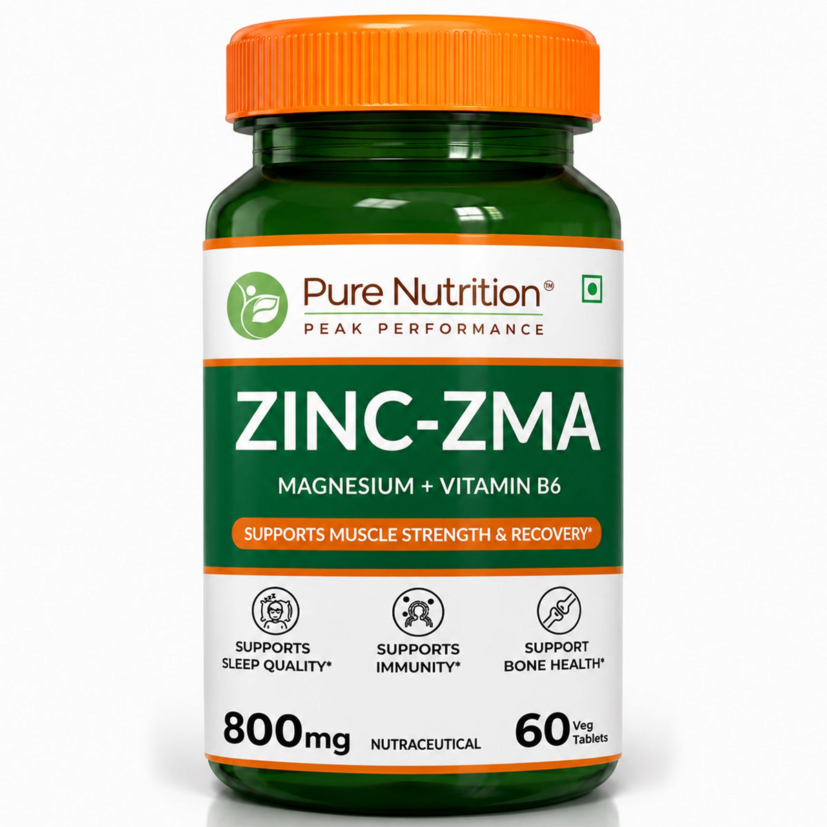 Pure Nutrition ZMA Zinc, Magnesium & Vitamin B6 Tablets