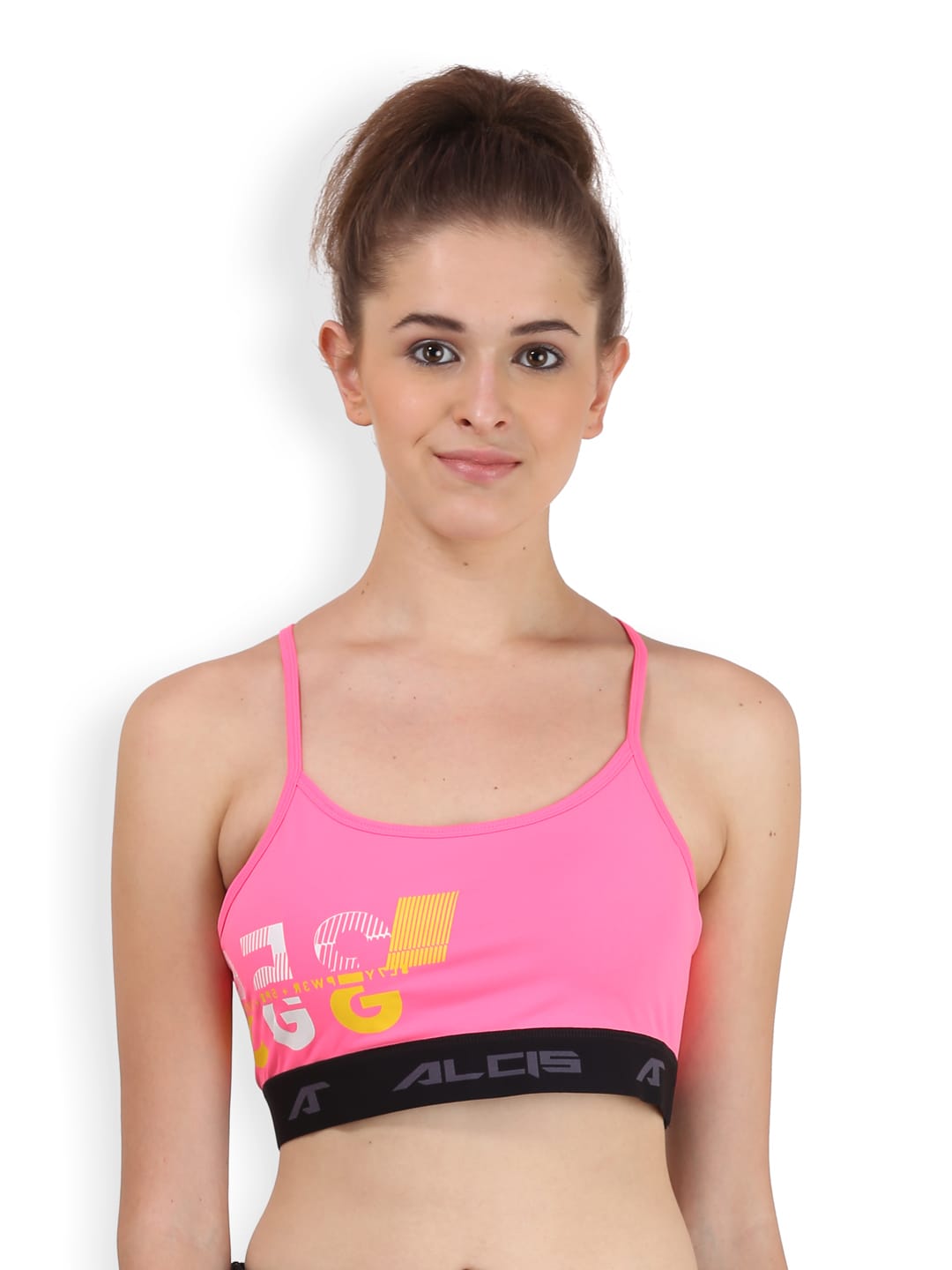 Alcis Women's Printed Pink Top