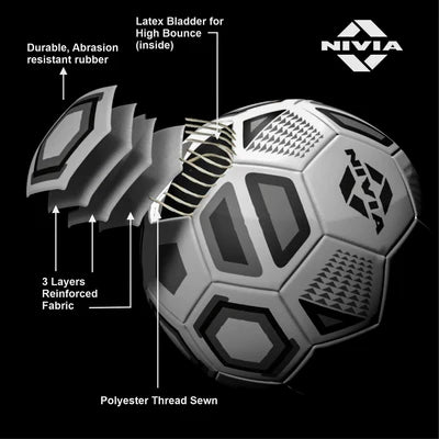 Nivia Black & White Football
