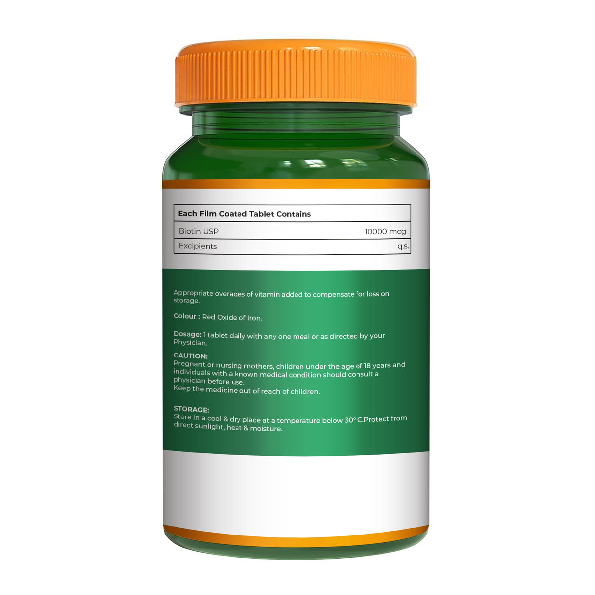 Biotin 10,000 mcg High-Strength Pharma Grade | Hair, Skin & Nails | 120 Tablets