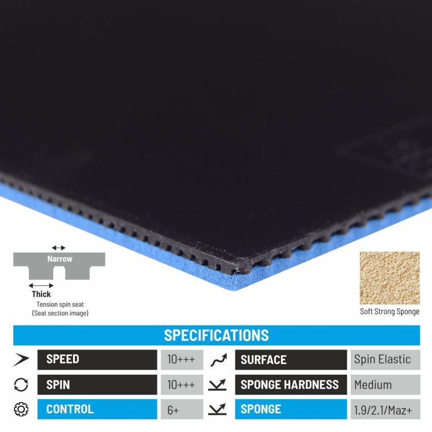 Donic Bluestorm Z1 Turbo Rubber