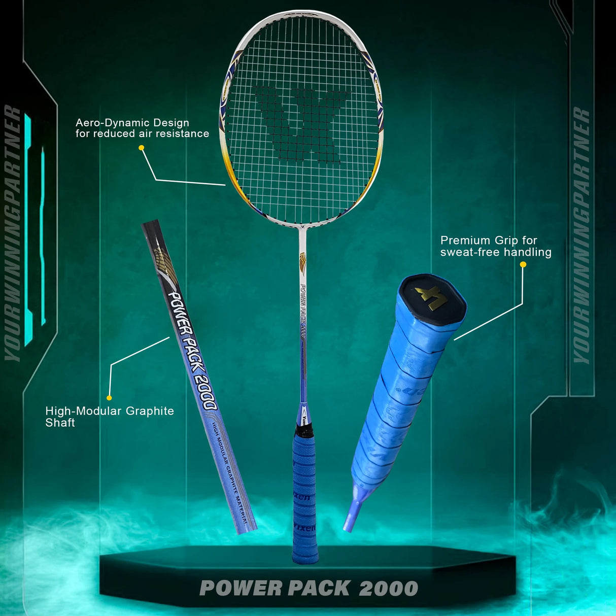 VIXEN BADMINTON RACKET POWER PACK 2000