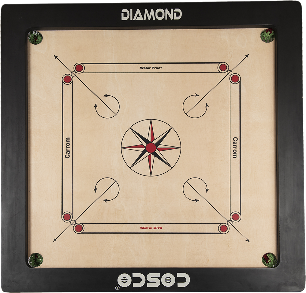 Cosco Carrom Borad Diamond 35 Inches - Cosco Carrom Equipment