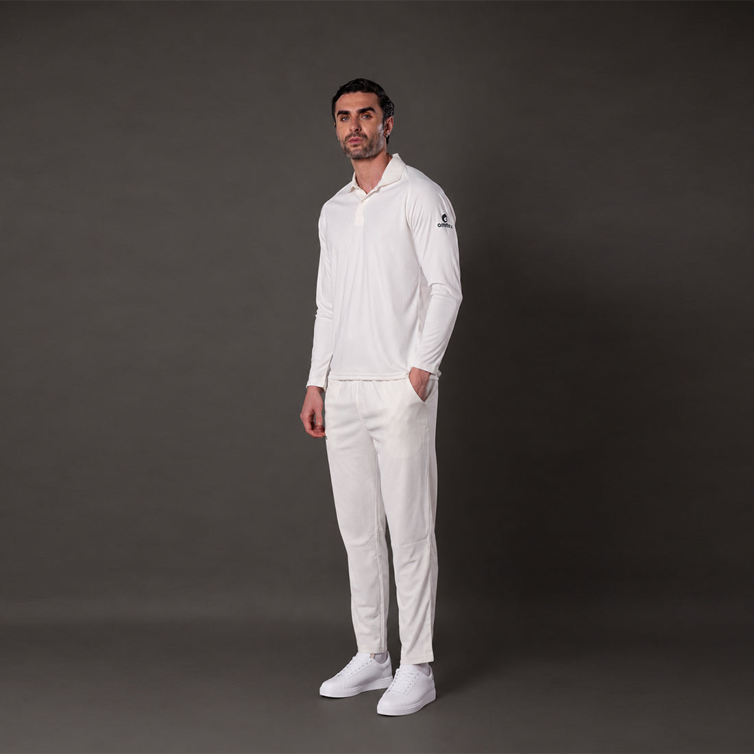 Cricket White Test T Shirt Full Sleeve - JR