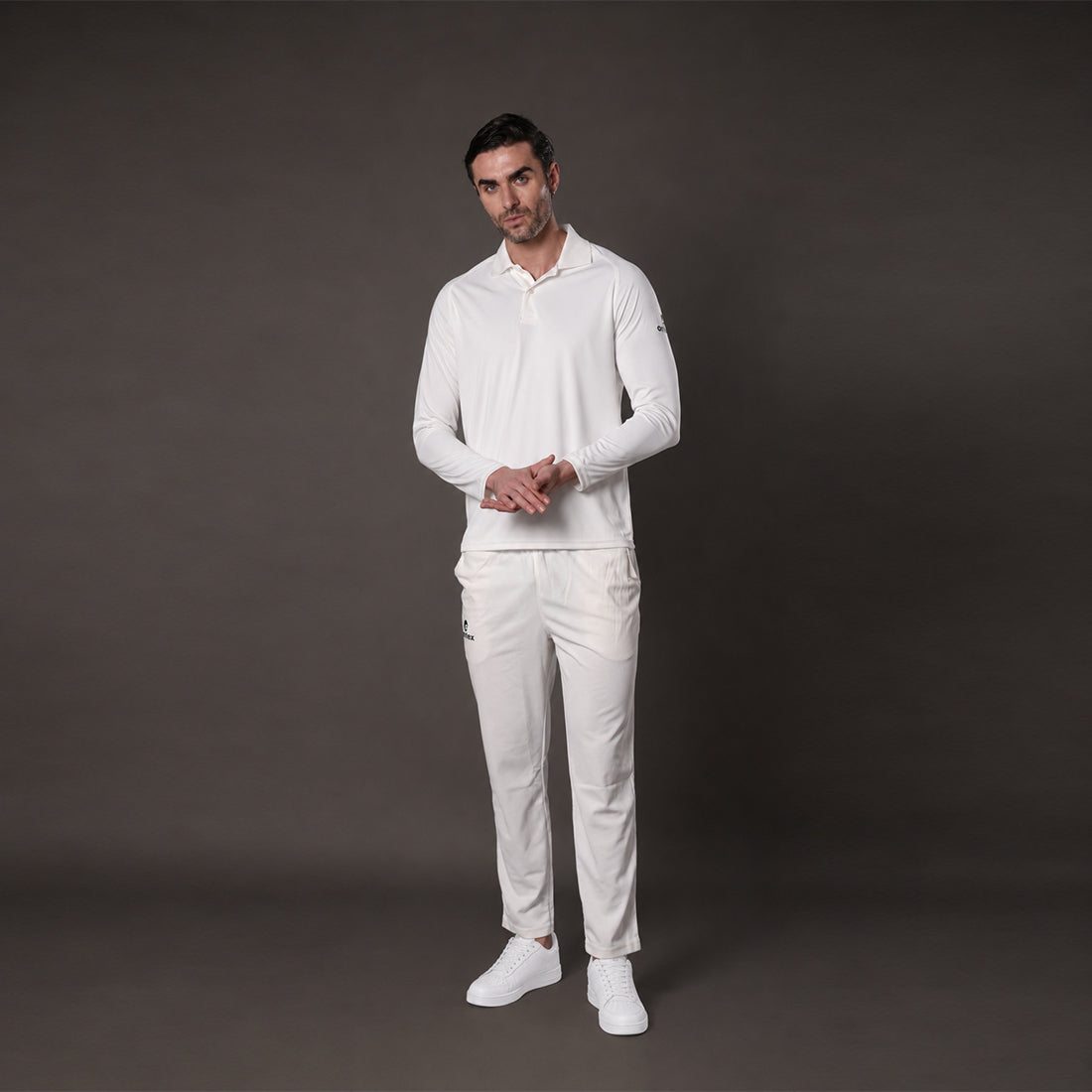 Cricket White Test T Shirt Full Sleeve - JR