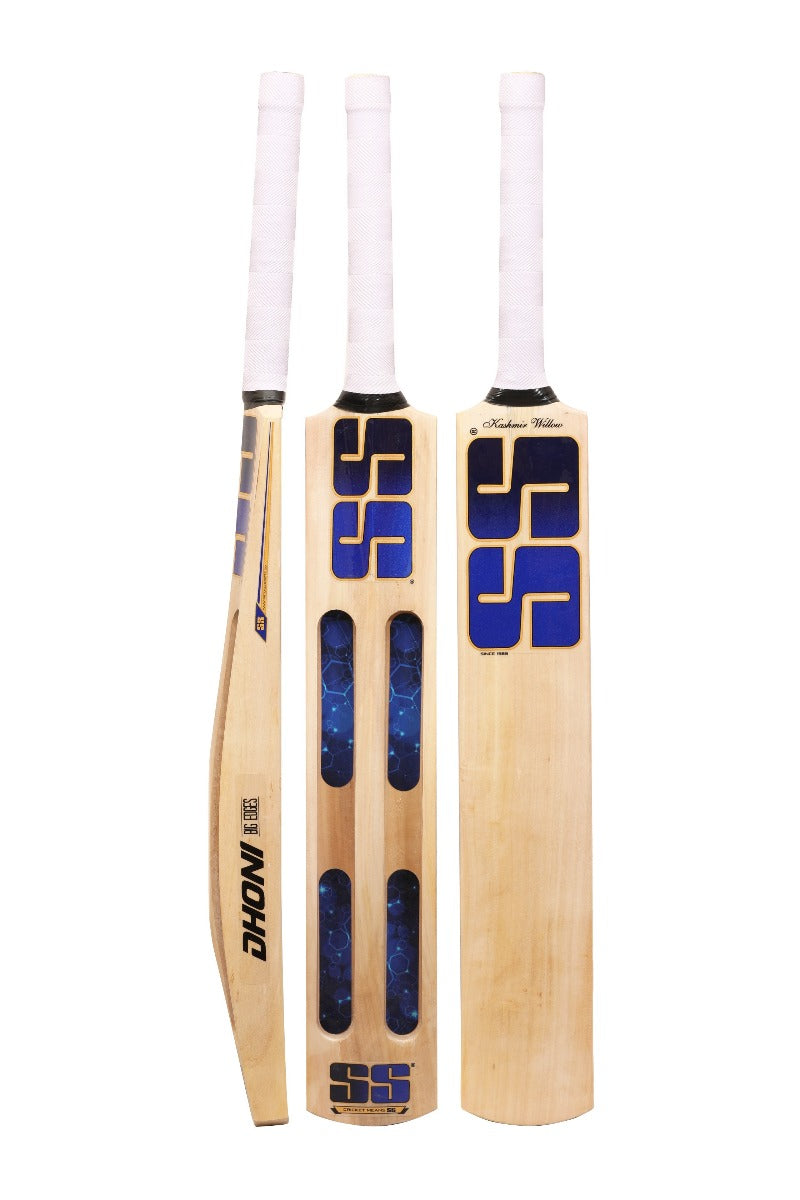 SS Dhoni Players jumbo Kashmir Willow Cricket Scoop Bat | KIBI SPORTS SS
