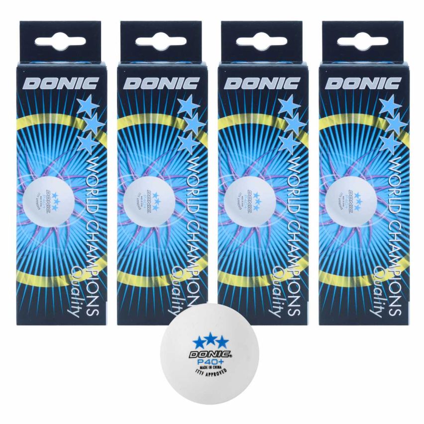 Donic P40+ 3* Ball (Pack of 12)