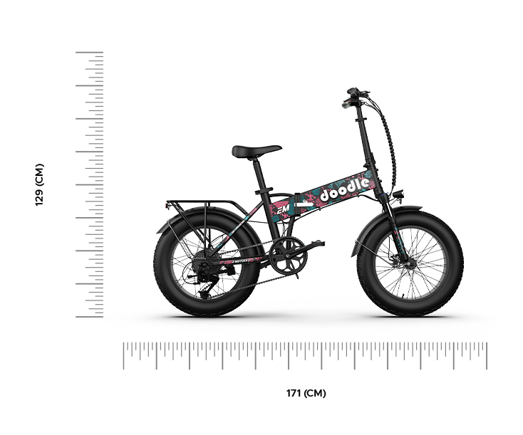 Doodle V3 Native Pop Electric Folding Bike Urban Series EMotorad | KIBI SPORTS