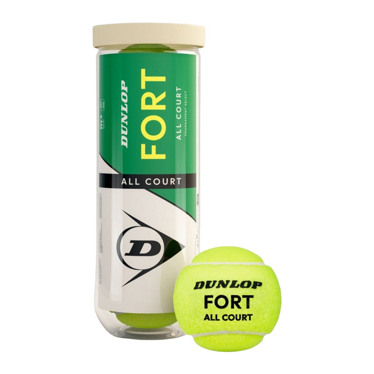 DUNLOP Fort All Court Tennis Ball Can (3 Balls)