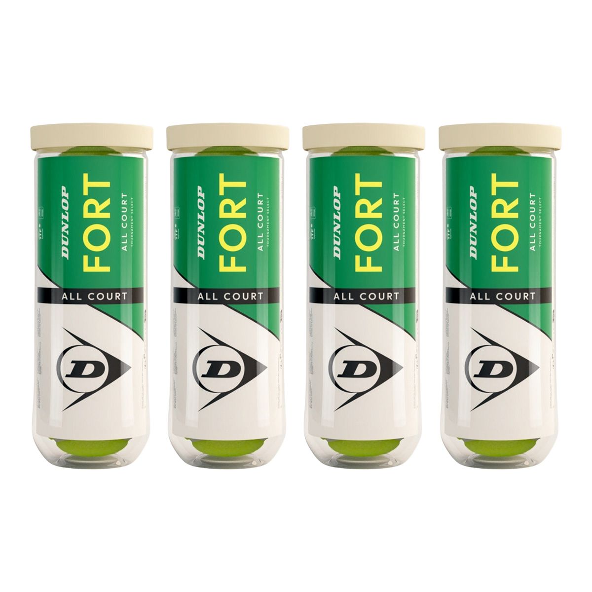 DUNLOP Fort All Court Tennis Ball Dozen (12 Balls)