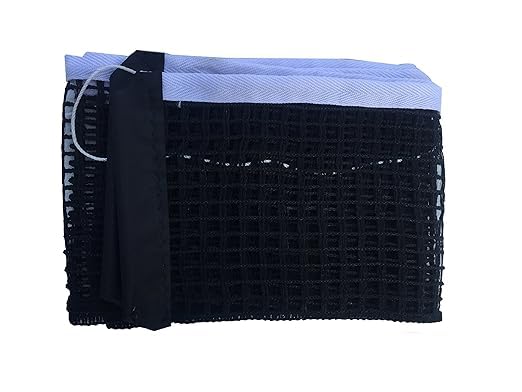 STAG GLOBAL Expert Cotton Table Tennis Net & Post Set | Quick Easy Setup | Cotton Mesh Net | Indoor & Outdoor Compatible on Standard Size Table