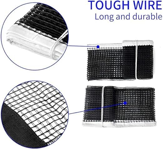 STAG GLOBAL Expert Cotton Table Tennis Net & Post Set | Quick Easy Setup | Cotton Mesh Net | Indoor & Outdoor Compatible on Standard Size Table