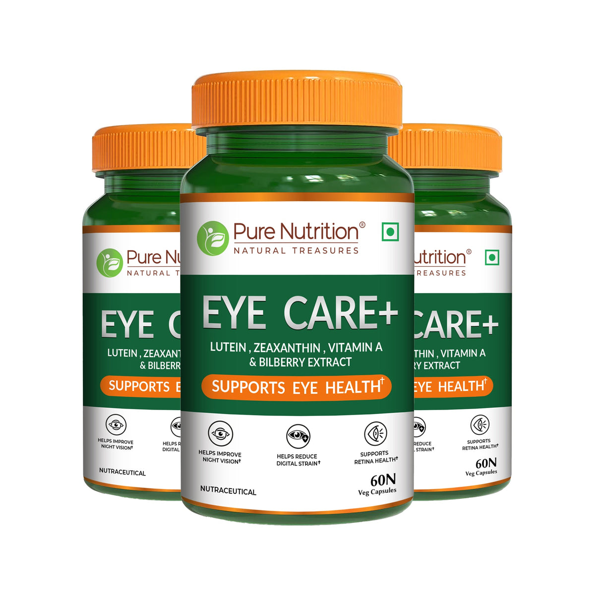 Eye Care+ Lutein, Zeaxanthin, Vitamin A & Bilberry for Eye Health