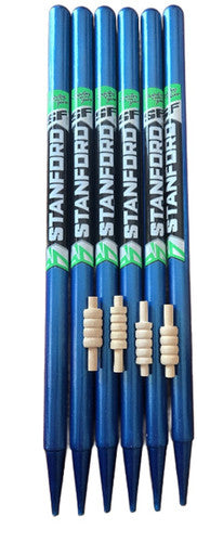SF Mcc Coloured Stumps (Set Of 6 Stumps & Bails) Cricket Stumps - Equipment by Stanford