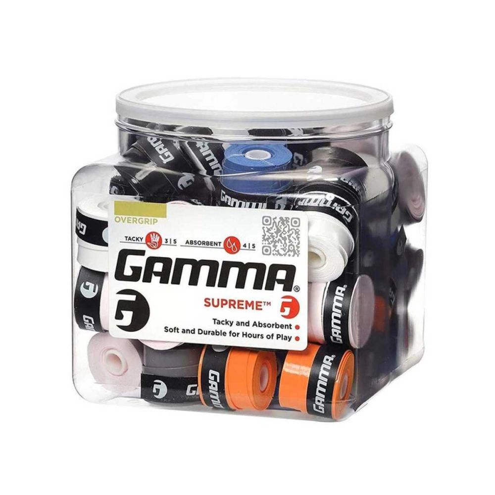 Gamma Supreme Overgrip (60 pcs, assorted)