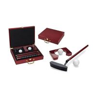 Golfoy Basics Executive Putting Wooden Golf Set with Compact Travel Case