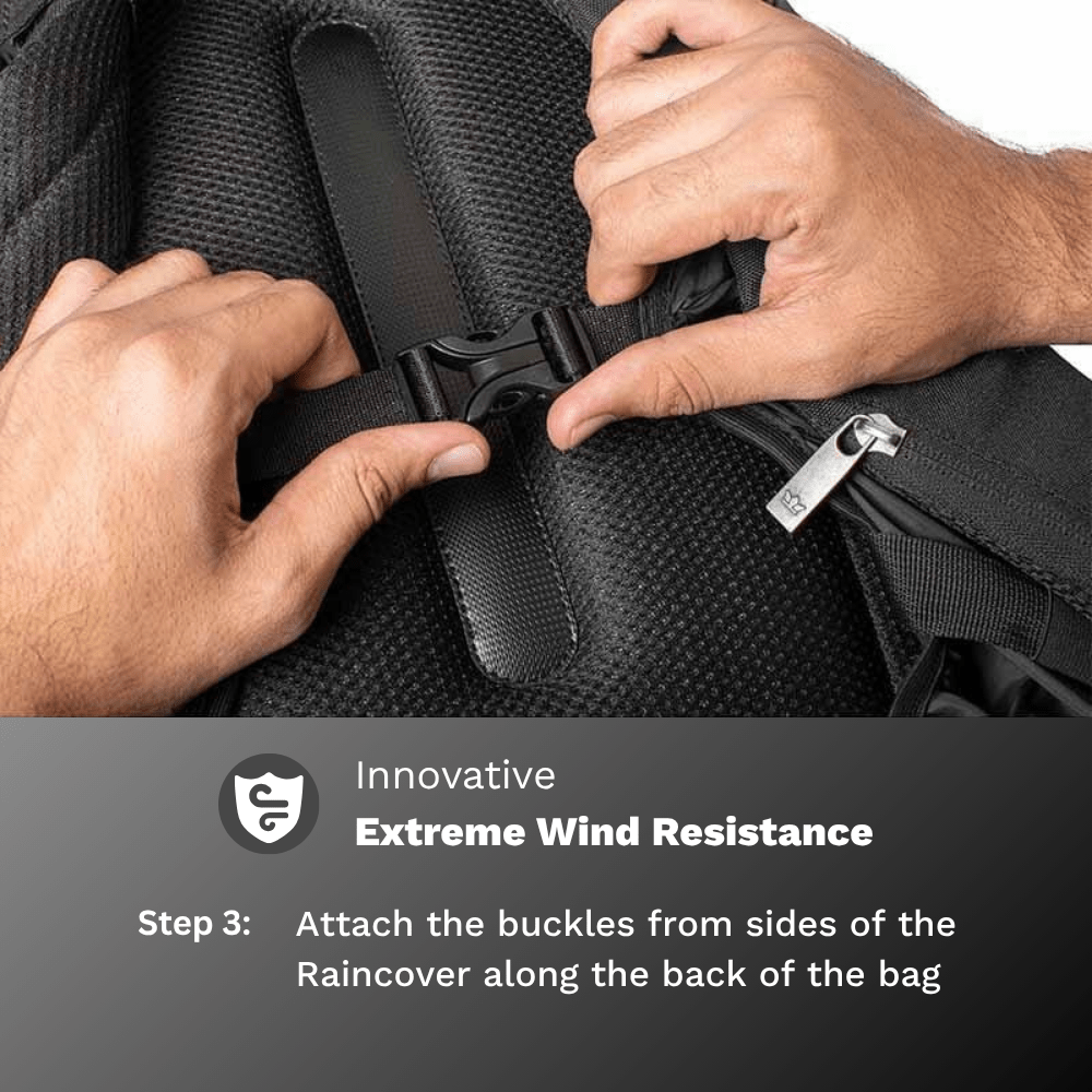 GODS Rain Cover for Backpacks (20L-35L) | All-Weather Raincover, Waterproof, Wind-Resistant, No-Sti | Road Gods