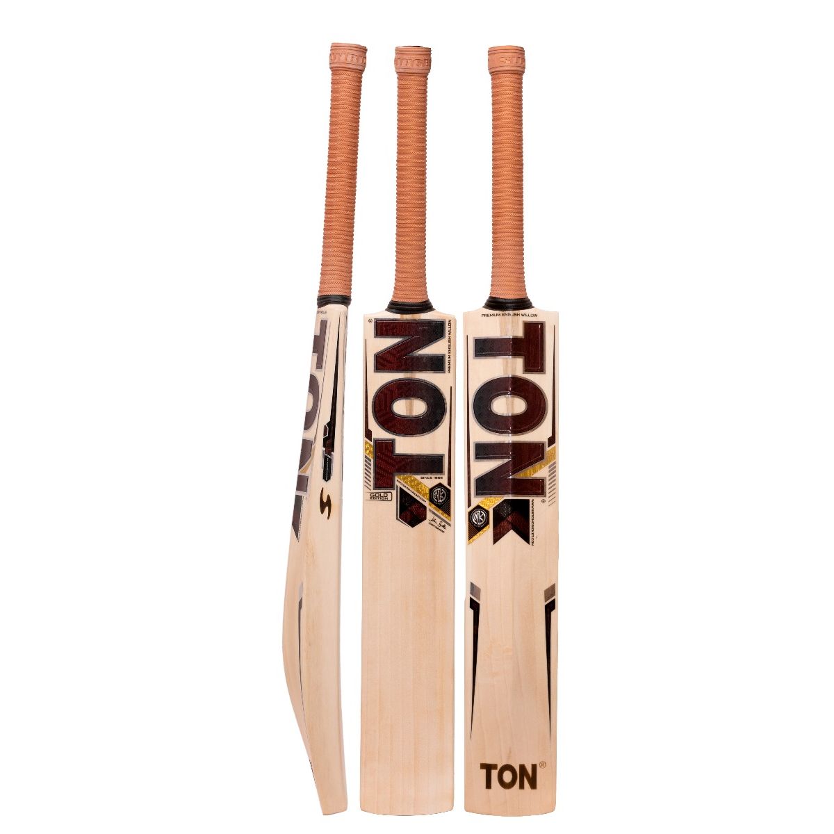 SS TON Gold Edition English Willow Cricket Bat | KIBI SPORTS SS