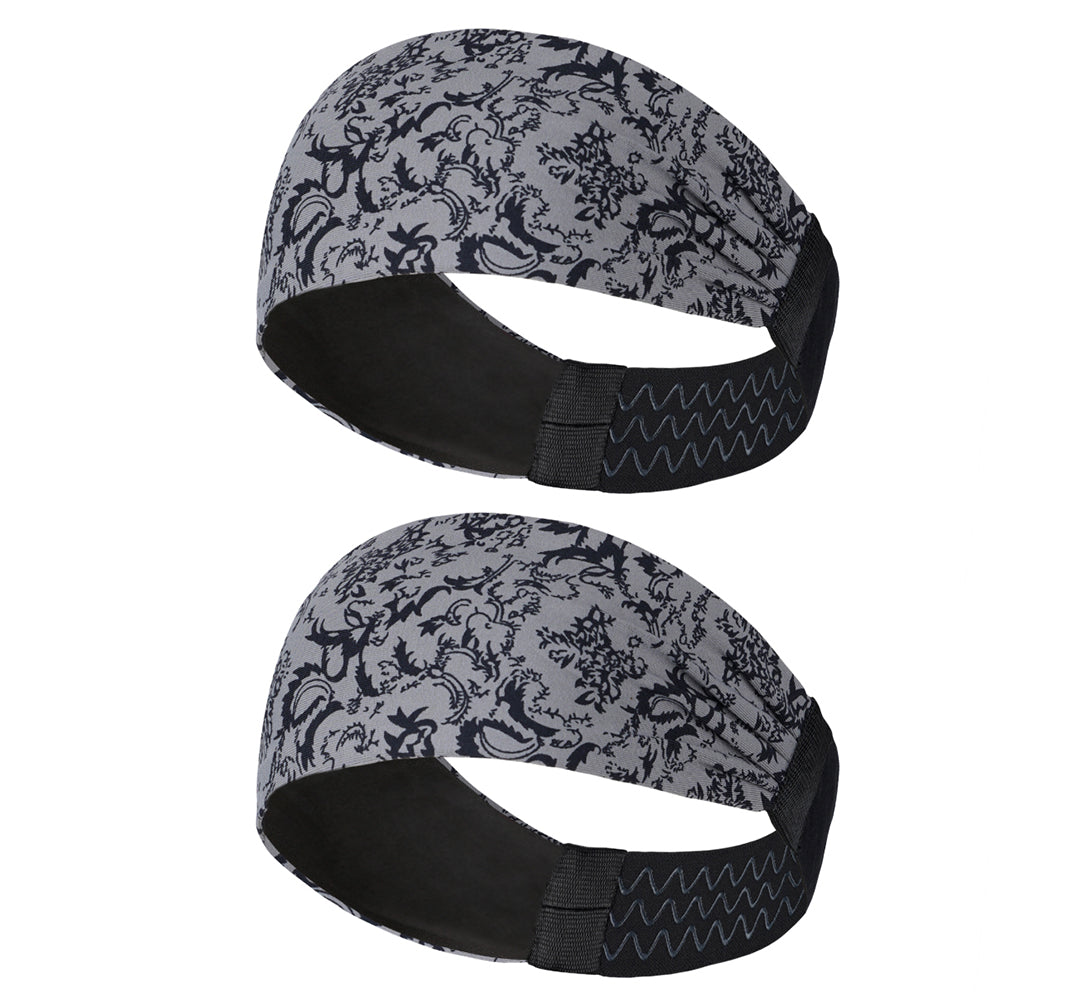 Sports Headband For Men and Women (Grey Pattern)