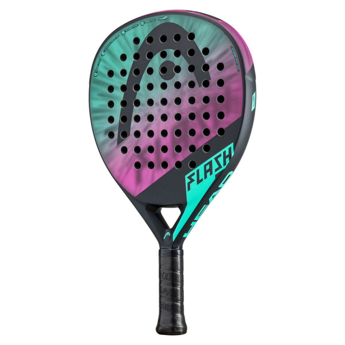 Head Flash 2023 Padel Racquet (Mint/Pink) Flash
