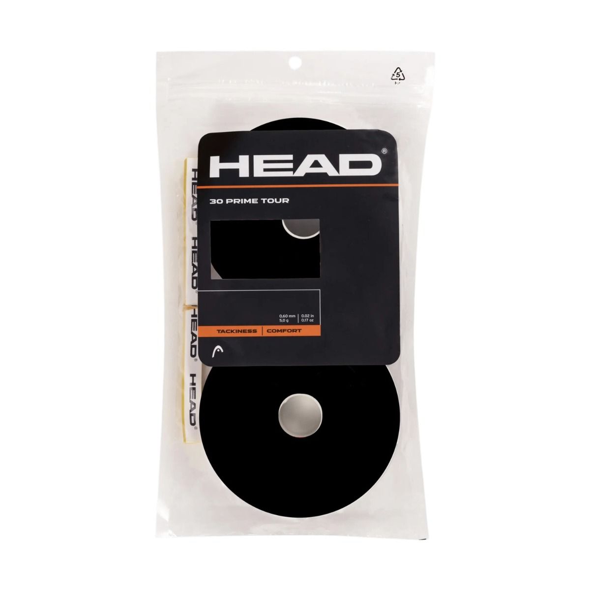 HEAD Prime Tour Tennis Over Grip (Black, 30 pcs)