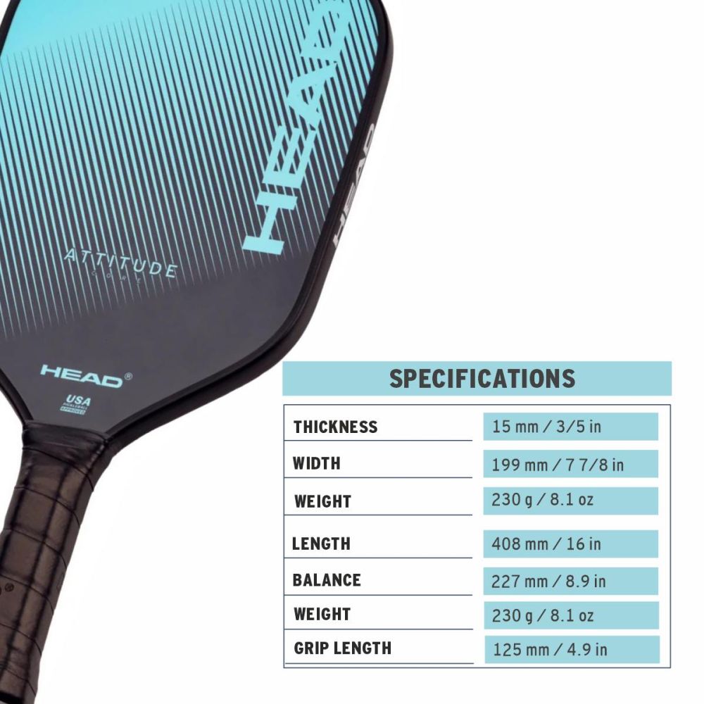 HEAD Attitude Core Pickleball Paddle Head