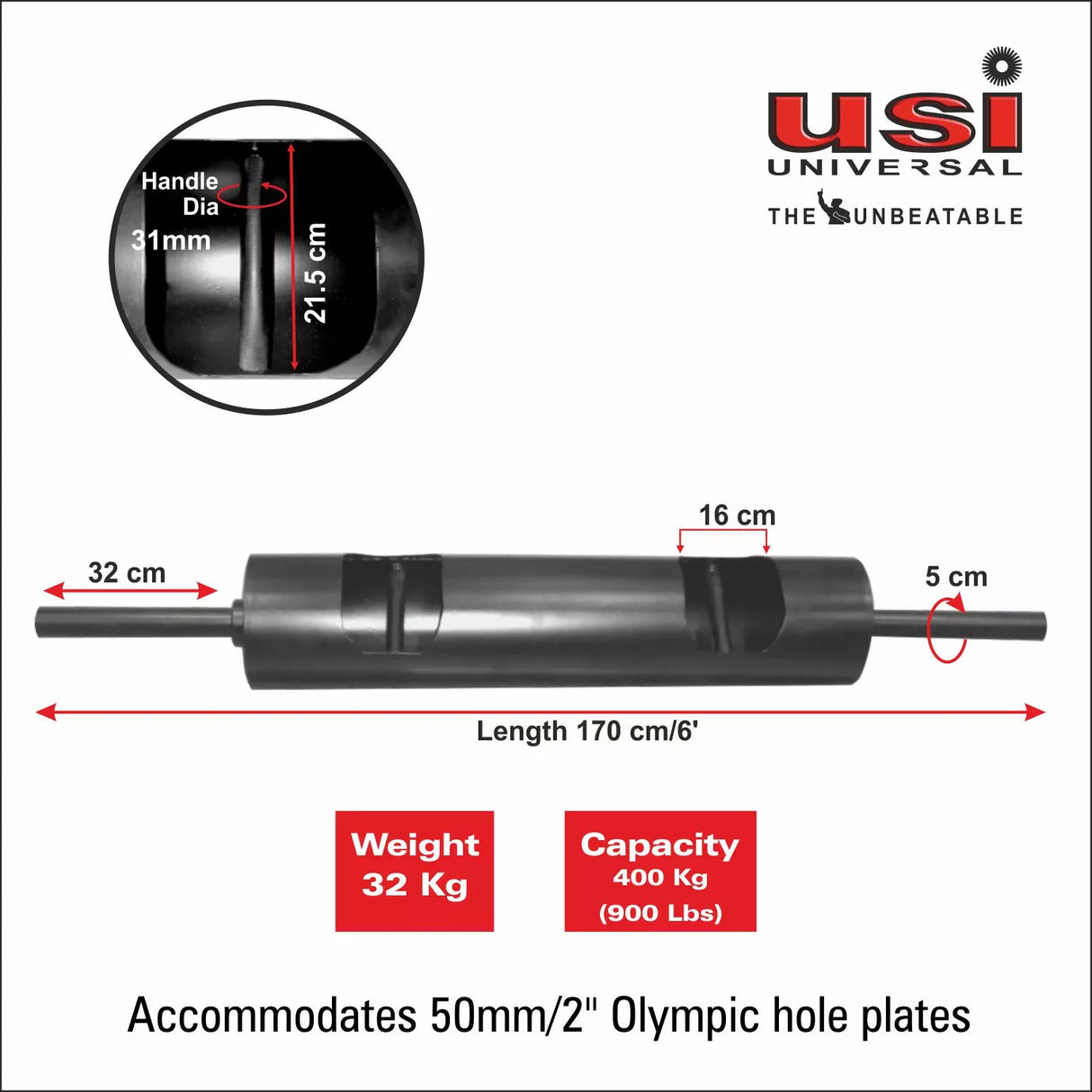 USI LBR Log Barbell