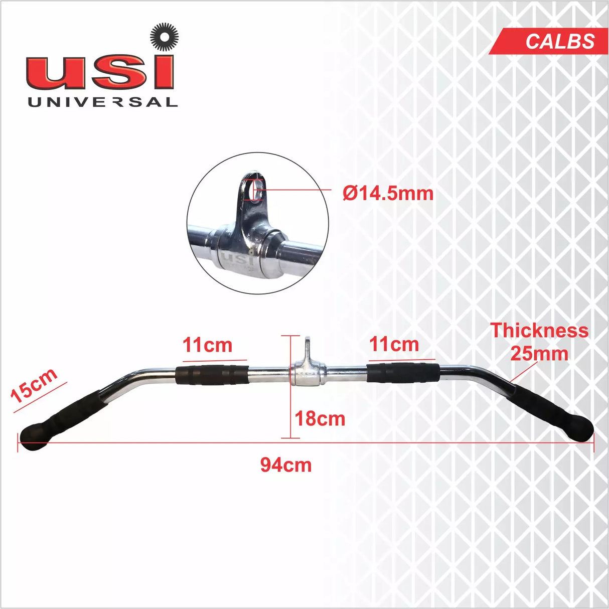 PRO LAT BAR SMALL (CALBS) USI | Kibi Sports