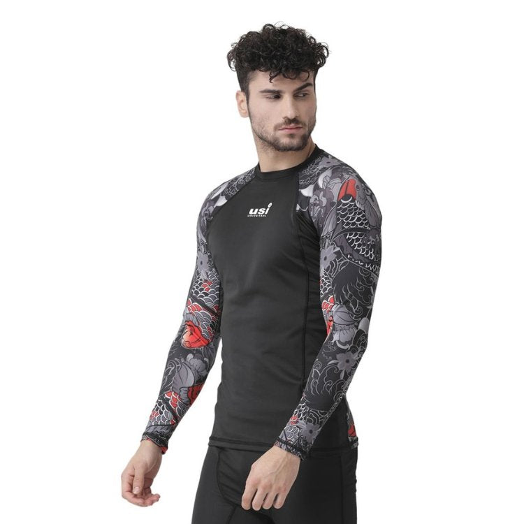 USI 411RK KOI FISH RASH GUARD