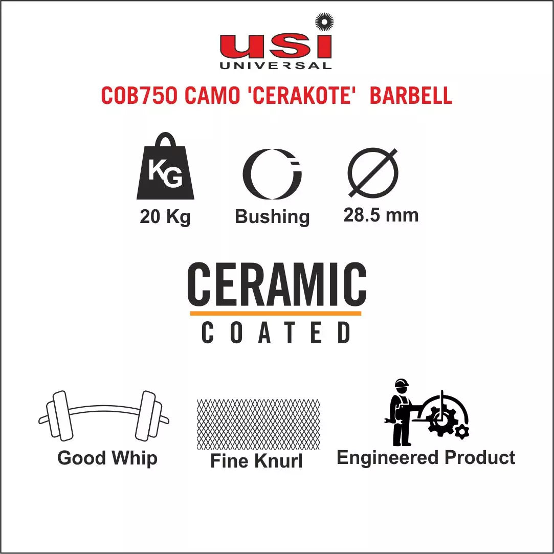 USI Camo 'Cerakote' Barbell