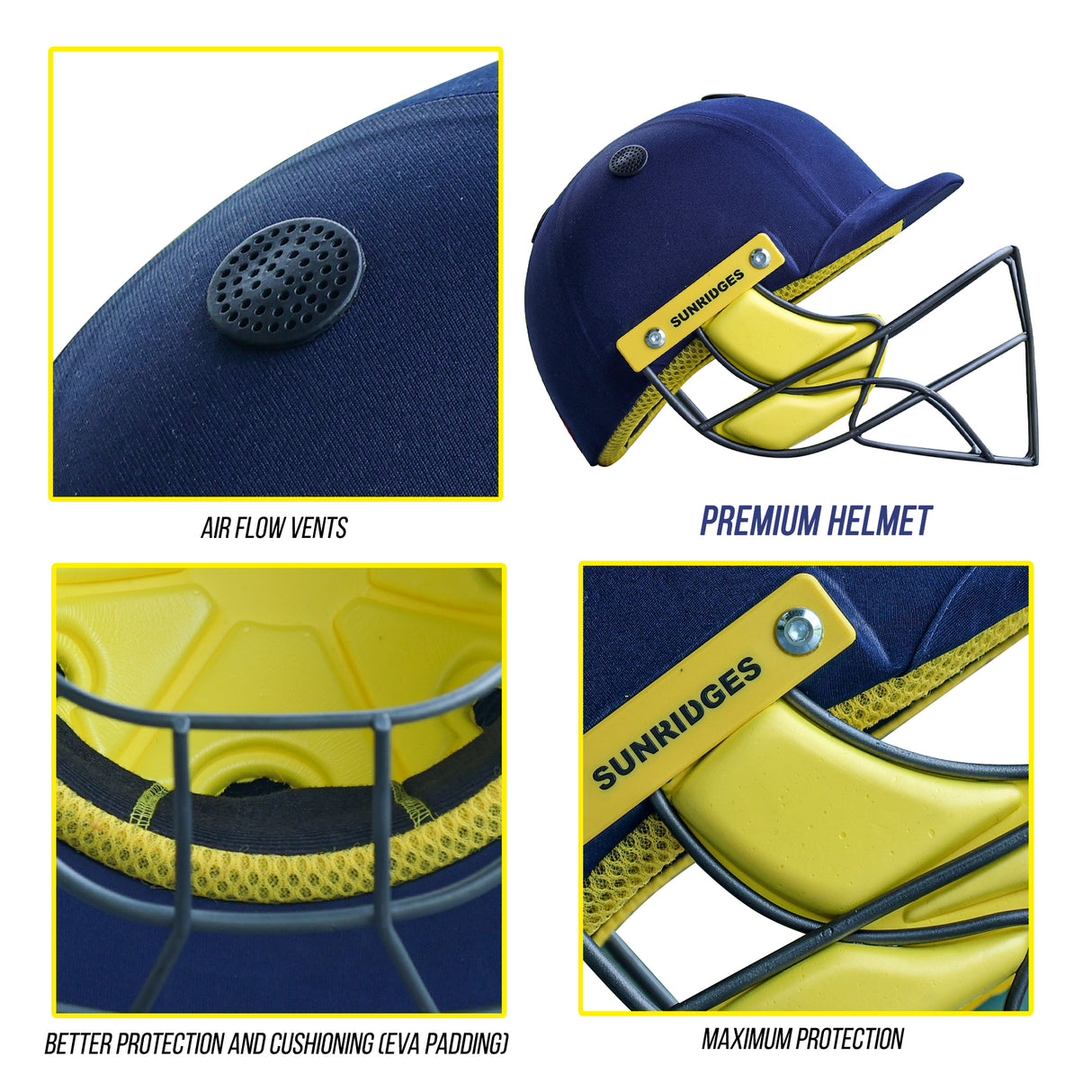 SS Premium Cricket Helmet | KIBI Sports