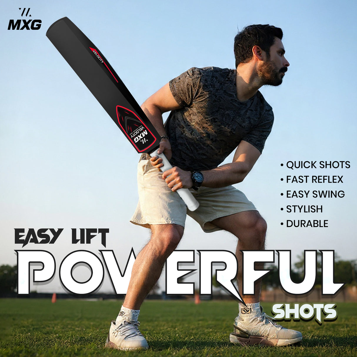 MXG Velocity Junior Plastic Cricket Bat (31.5-Inch) | Heavy-Duty Training Bat for Kids & Beginners | Wind Ball, Soft Ball, Tennis & Plastic Ball Play, Indoor & Outdoor - Image 18 | KIBI SPORTS