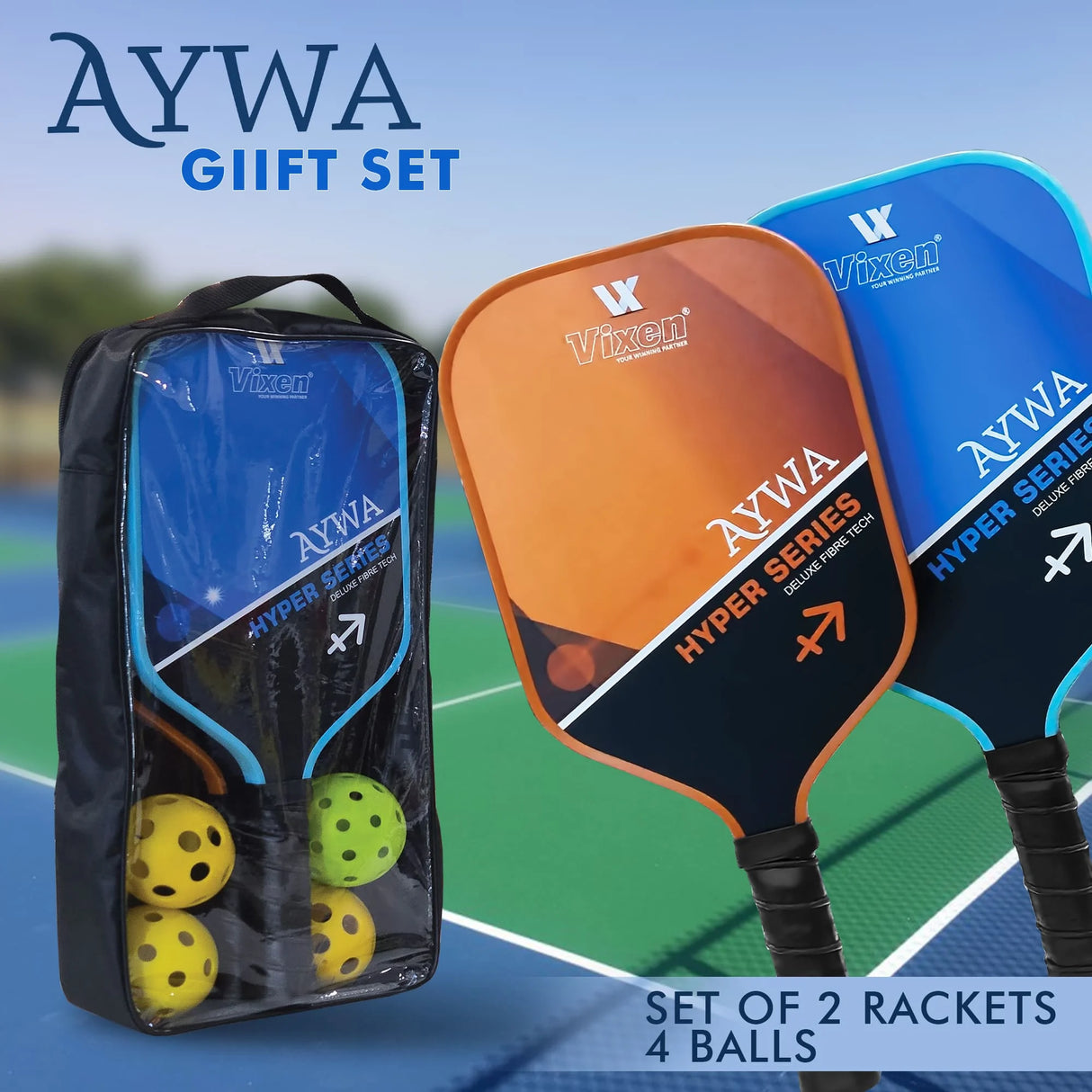 VIXEN PICKLEBALL RACKET AYWA GIFT SET