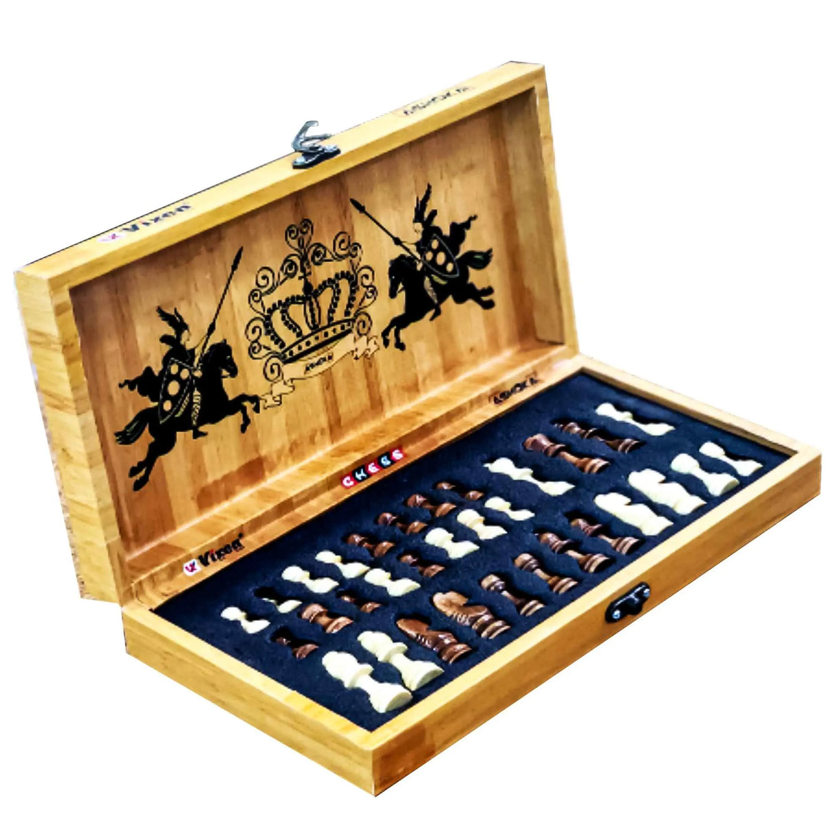 VIXEN CHESS BOARD FOLDABLE TMQ PREMIUM WOODEN COINS