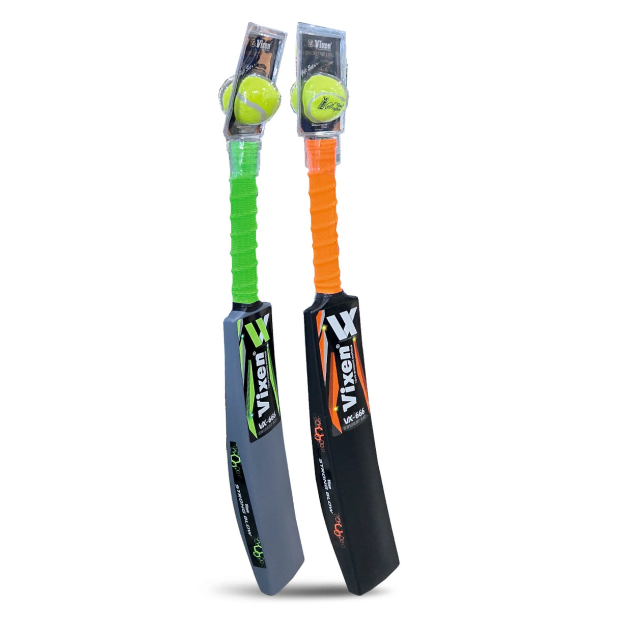 CRICKET PLASTIC BAT & BALL SET VX-666
