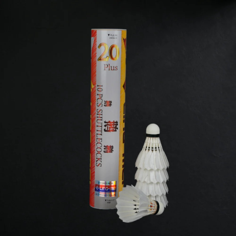 Ling Mei M20Plus Goose Feather Shuttlecocks ( Pack of 10 )