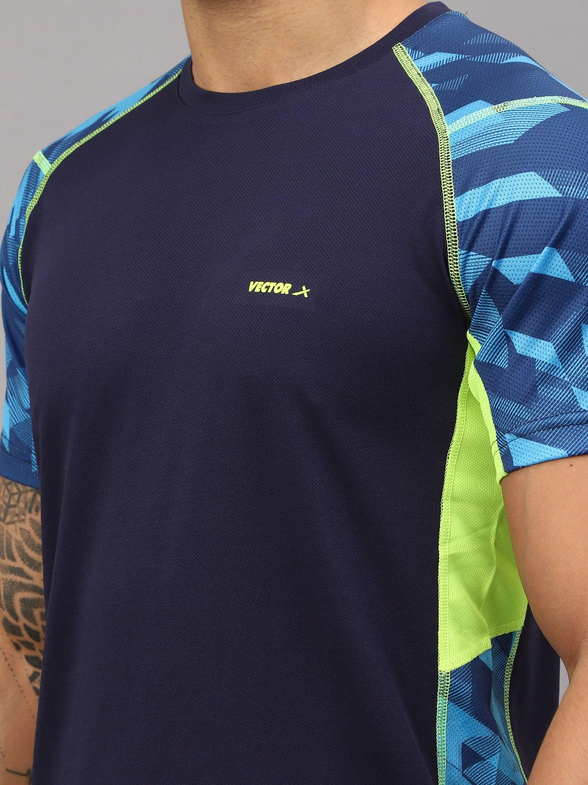 Vector X Mens Sublimated Round Neck T-shirt