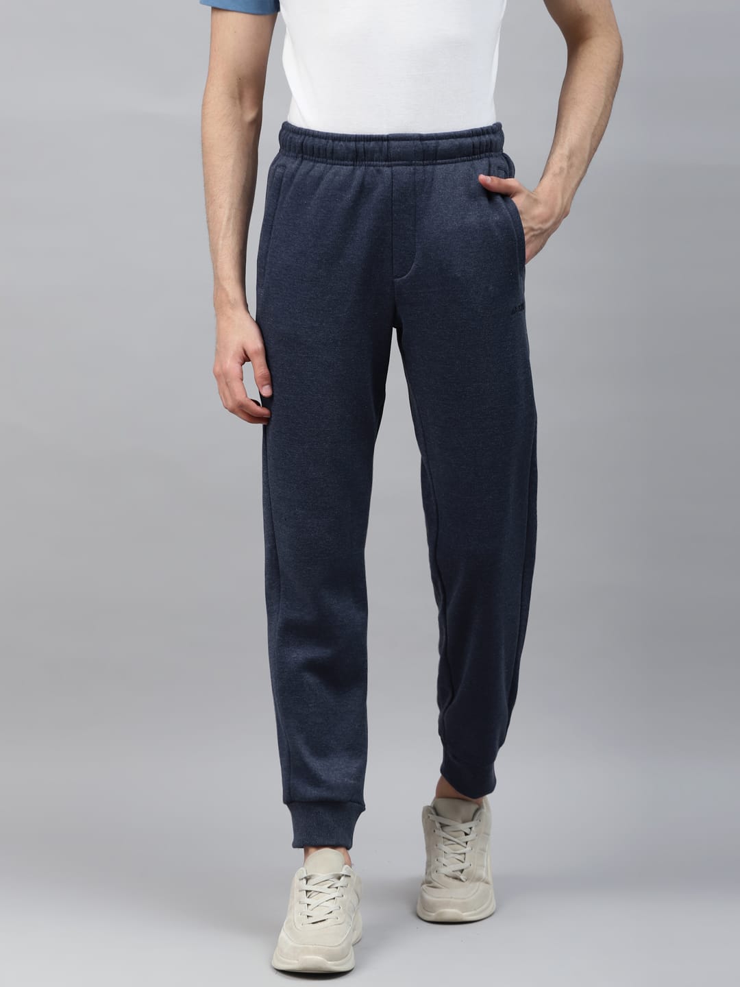 Alcis Men Navy Blue Solid Outdoor Joggers