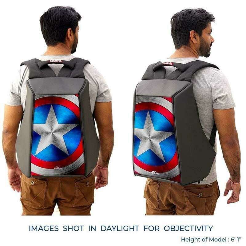 Marvel Avengers Exclusive Captain America Shield Ghost Laptop backpack (15.6 inch laptops)
